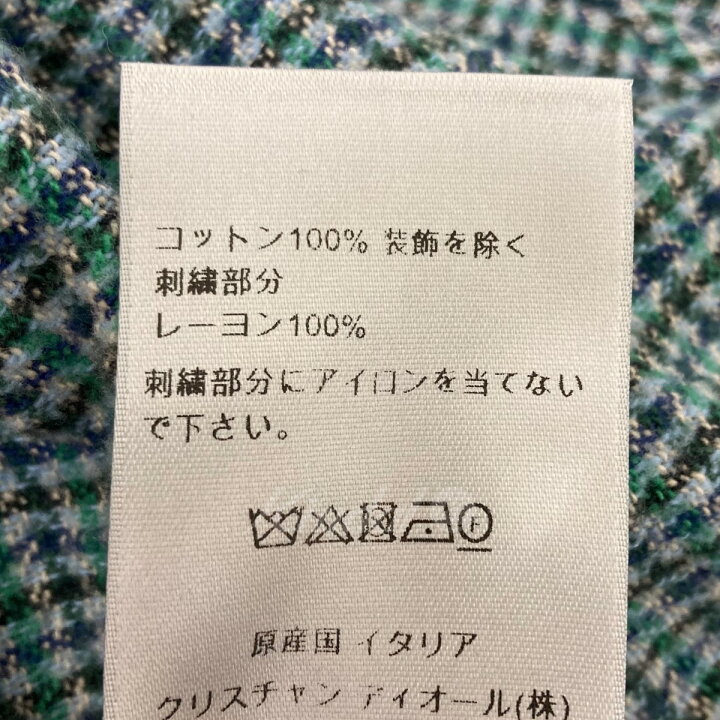 楽天市場】【中古】Christian Dior 2023AW 胸刺繍チェックシャツ 