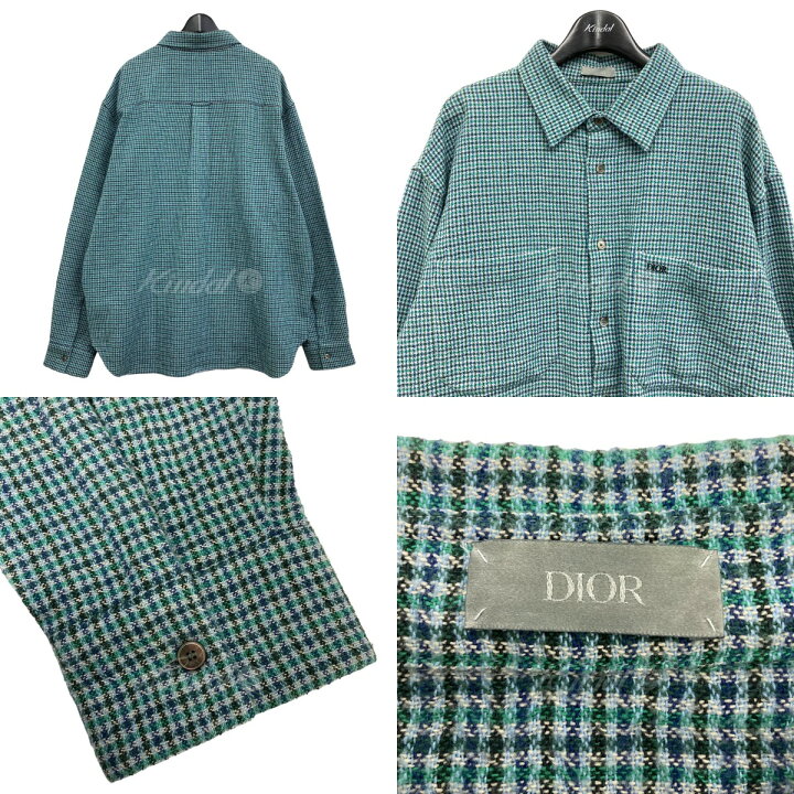 楽天市場】【中古】Christian Dior 2023AW 胸刺繍チェックシャツ 