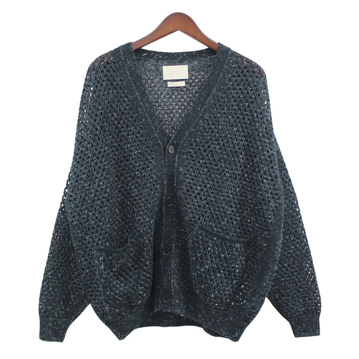 楽天市場】【中古】YOKE 22SS MESHED KNIT CARDIGAN メッシュ ニット 