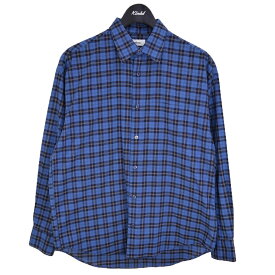 【中古】ALLEGE × THOMAS MASON　Standard shirt B チェックシャツ ブルー サイズ：1 【270224】（アレッジ × トーマスメイソン）