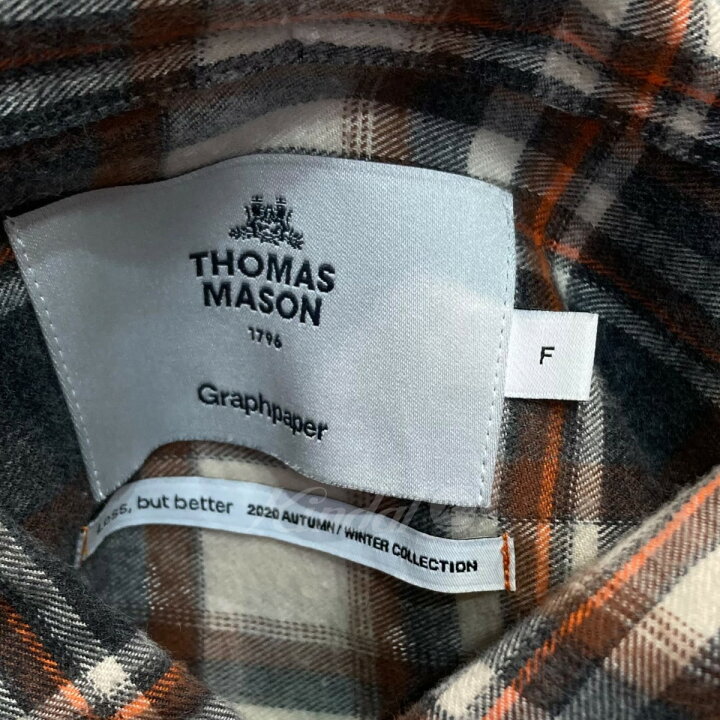 楽天市場】【中古】Graphpaper THOMAS MASON for GP Check Oversized 