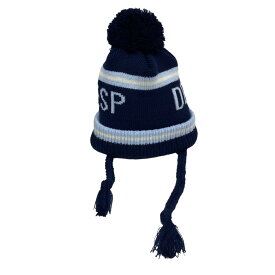 【中古】BEAMS T　Pom Pom Beanie ニット帽 ネイビー サイズ：Free 【280224】（ビームスティー）