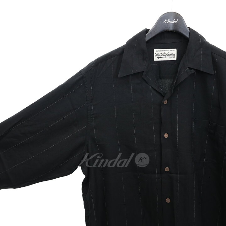 楽天市場】【中古】WACKO MARIA KASURI STRIPED OPEN COLLAR SHIRT 