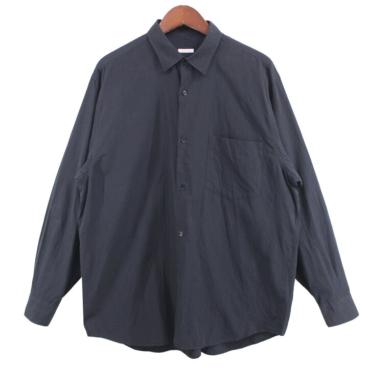 楽天市場】【中古】COMOLI 23SS コモリシャツ ネイビー サイズ：3  
