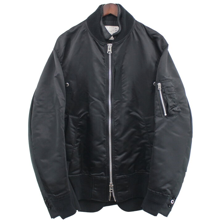 楽天市場】【中古】sacai21AW MA-1 × Suiting blouson スイッチング 
