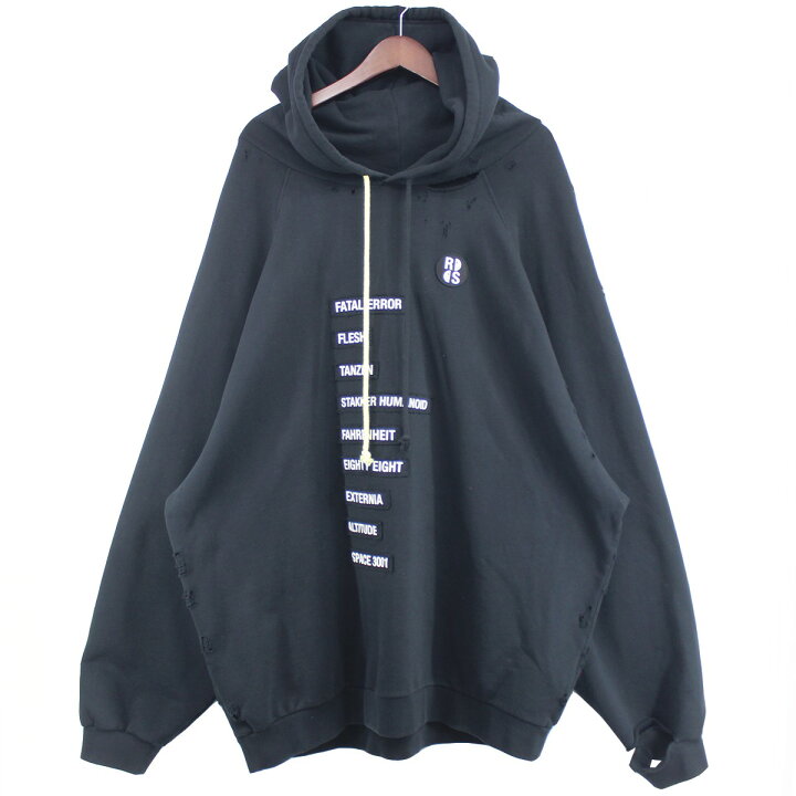 楽天市場】【中古】RAF SIMONS22SS Big Fit Patched Hoodie スマイリー  