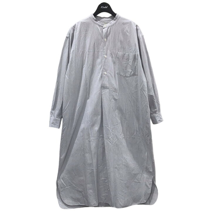 楽天市場】【中古】LENO ストライプ柄バンドカラープルオーバーシャツ  