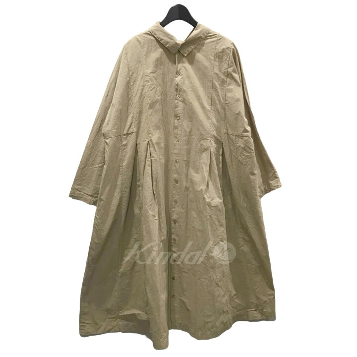 nestrobe コットンラミーブロードハイネックワンピース BEIGE 
