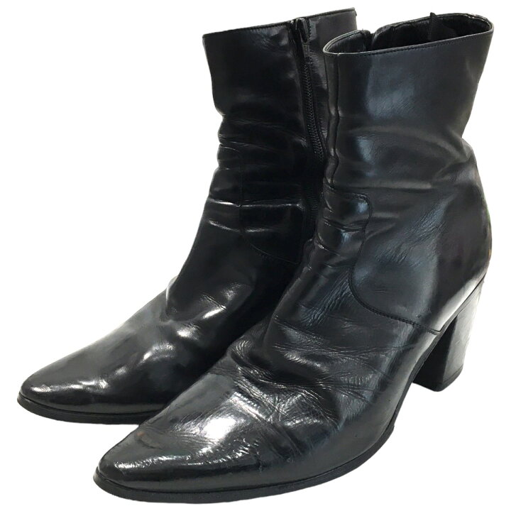 楽天市場】【中古】SAINT LAURENT PARIS サイドジップヒールブーツ 