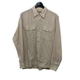 【中古】MARGARET HOWELL　リネンシャツ ベージュ サイズ：SIZE M 【290224】（マーガレットハウエル）