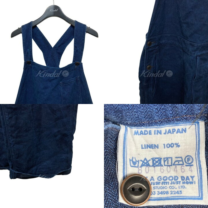 楽天市場】【中古】45r 45Rリネンヘリンボンの908オーバーオール 