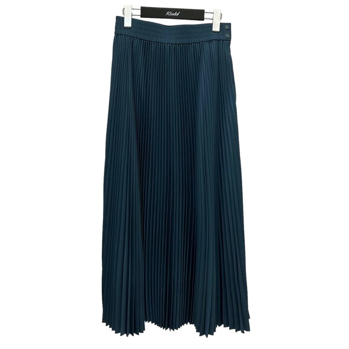 楽天市場】【中古】HYKE Taffeta Pleated skirt 14135 ブルー×グリーン 