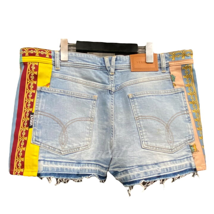 楽天市場】【中古】VERSACEロイヤルリベリオンデニムショーツ ライト  