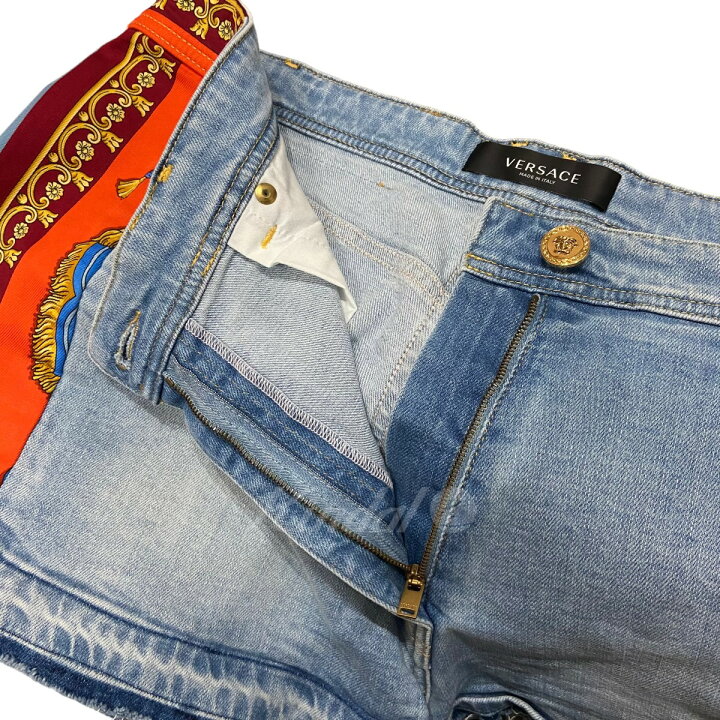 楽天市場】【中古】VERSACEロイヤルリベリオンデニムショーツ ライト  