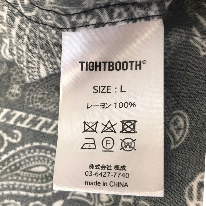 楽天市場】【中古】TIGHTBOOTH 23SS ｢PAISLEY L／S OPEN SHIRT 