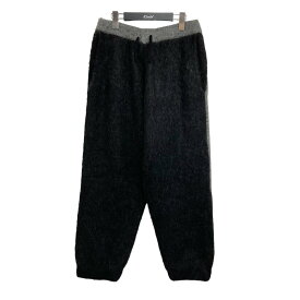 【中古】SON OF THE CHEESE2022AW 「Mohair Track Pants」 モヘアトラックパンツ ブラック サイズ：L【価格見直し】