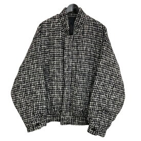 【中古】SOPHNET．　2023AW 「MOULIN WOOL FLY SHORT JACKET」 短丈フライトジャケット ホワイト×ブラック サイズ：Free 【010324】（ソフネット）