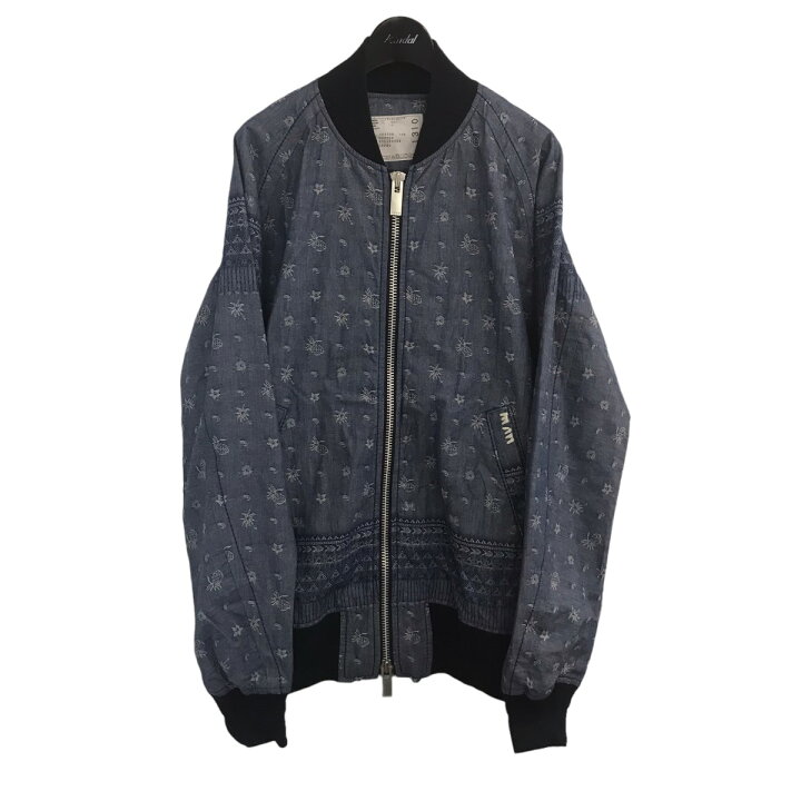 楽天市場】【中古】sacai パイナップル＆ペイズリー柄ボンバー 