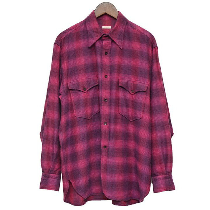 楽天市場】【中古】COMOLI 2021AW ウールシルクワークシャツ チェック  