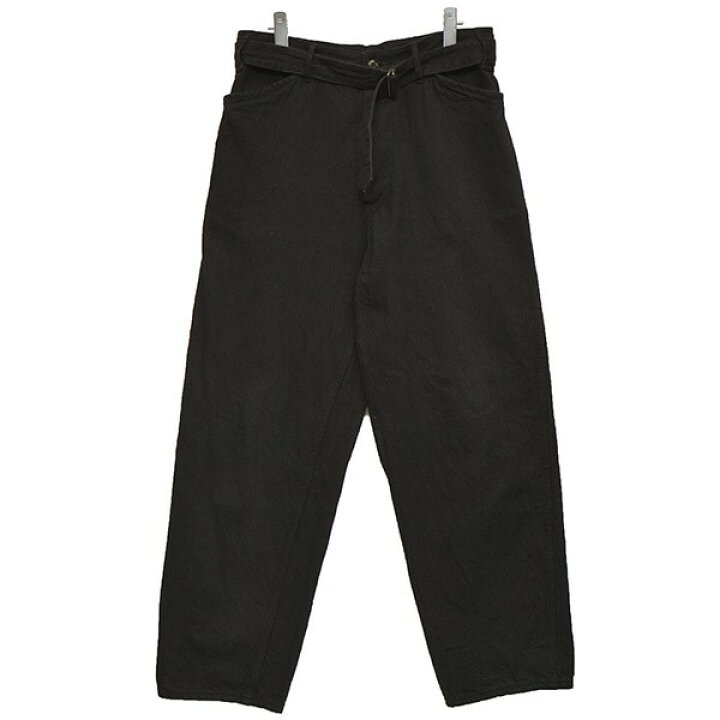 楽天市場】【中古】COMOLI 2022AW ベルテッドデニムパンツ ブラック  