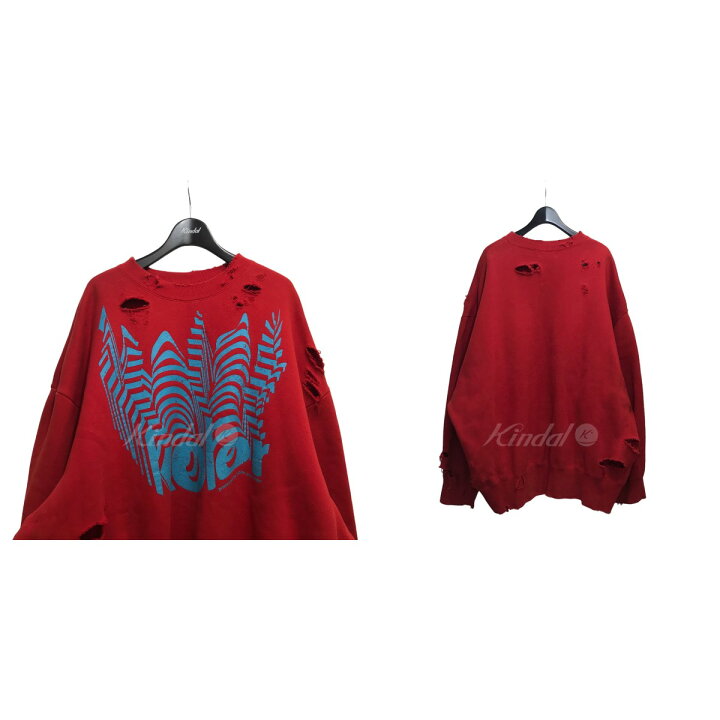 楽天市場】【中古】kolor 21AW ダメージ加工スウェット 21WCM T09206 