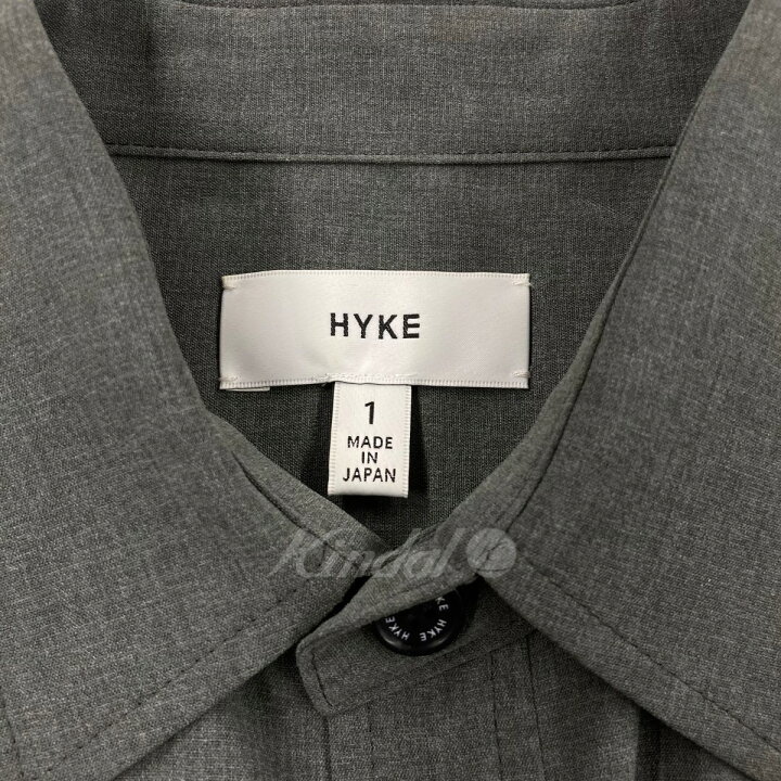 楽天市場】【中古】HYKE 「SHIRT DRESS」 シャツワンピース グレー  