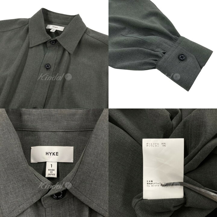 楽天市場】【中古】HYKE 「SHIRT DRESS」 シャツワンピース グレー 