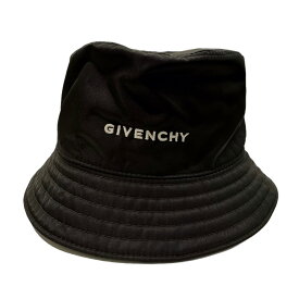 【中古】GIVENCHY　ロゴ バケットハット ブラック サイズ：表記サイズなし 【030324】（ジバンシィ）