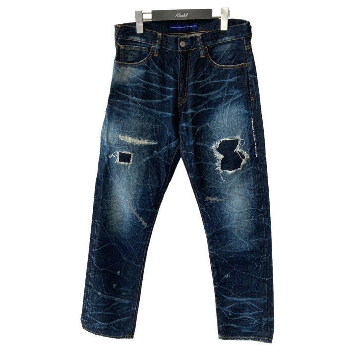 楽天市場】【中古】DENIM by VANQUISH FRAGMENT ダメージデニムパンツ 