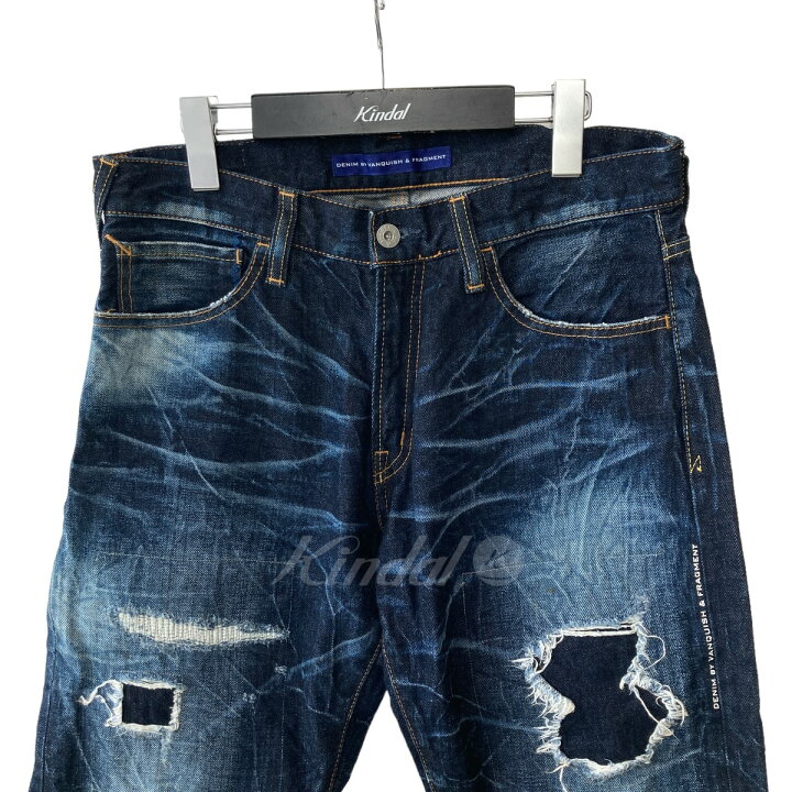 楽天市場】【中古】DENIM by VANQUISH FRAGMENT ダメージデニムパンツ 
