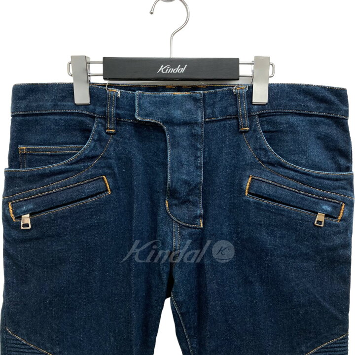 楽天市場】【中古】BALMAINバイカーストレッチパンツ デニムパンツ  