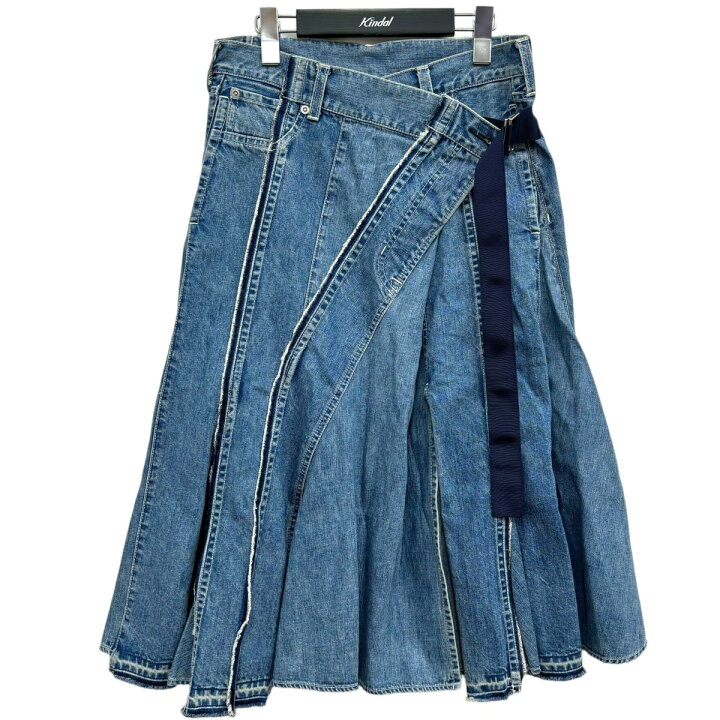 楽天市場】【中古】sacai デニムスカート インディゴ サイズ：2  