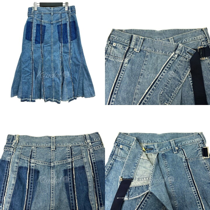 楽天市場】【中古】sacai デニムスカート インディゴ サイズ：2 