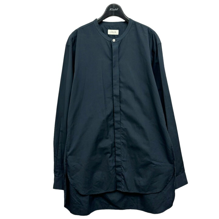 楽天市場】【中古】LEMAIRE ノーカラーシャツ ネイビー サイズ：M 