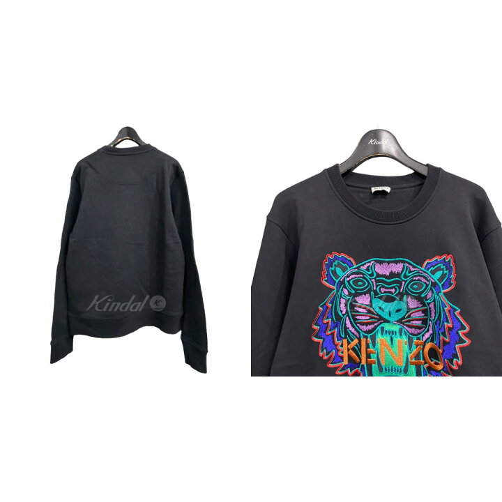 楽天市場】【中古】KENZO タイガー刺繍スウェット ブラック×ネオン  