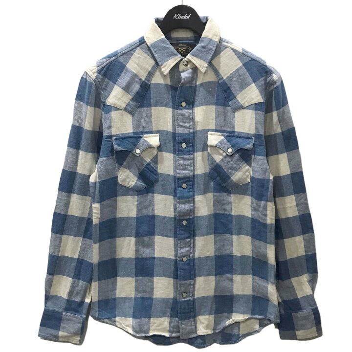 楽天市場】【中古】RRL スリムフィットチェック柄ウエスタンシャツ 