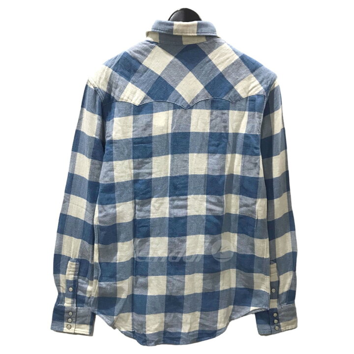 楽天市場】【中古】RRL スリムフィットチェック柄ウエスタンシャツ 