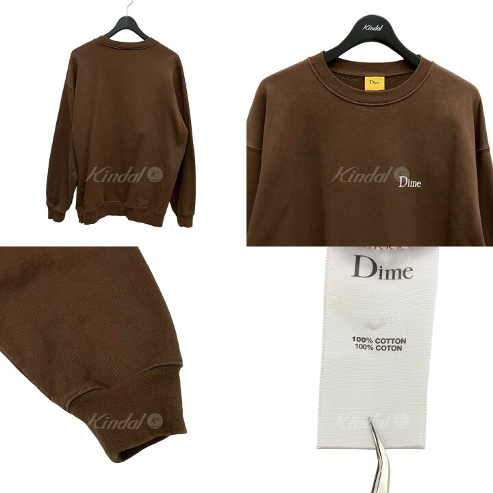 楽天市場】【中古】Dime クルーネックスウェット ブラウン サイズ：L 