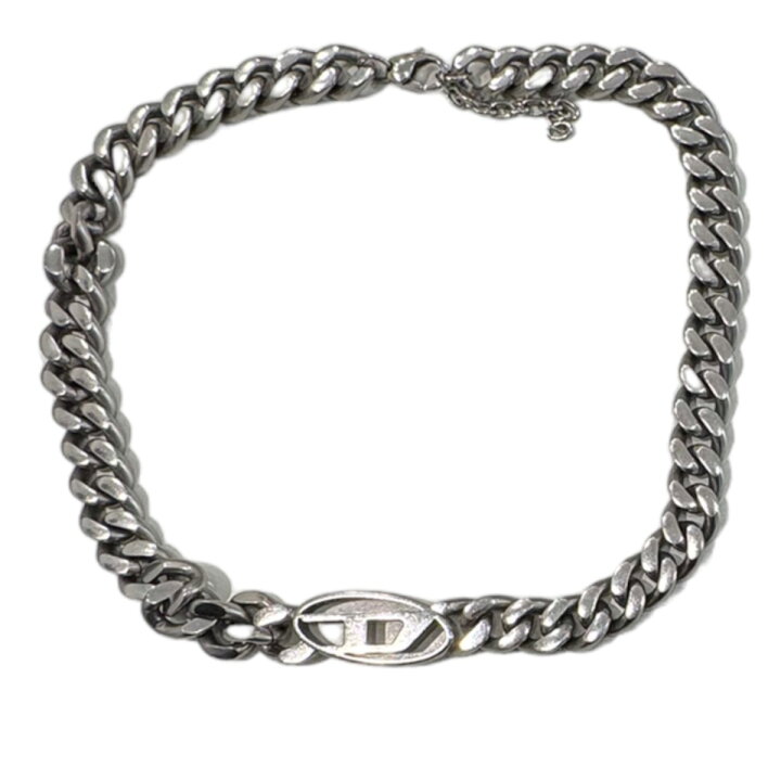 楽天市場】【中古】DIESEL Dロゴ チェーンネックレス シルバー サイズ 
