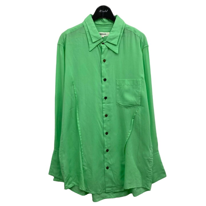 楽天市場】【中古】sulvam ｢Double Collar Shirt｣シャツ グリーン 