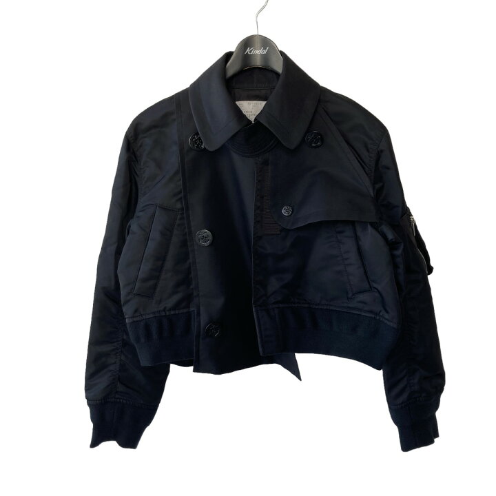 楽天市場】【中古】sacai23AW Nylon Twill Blouson 23-06471 ブラック 