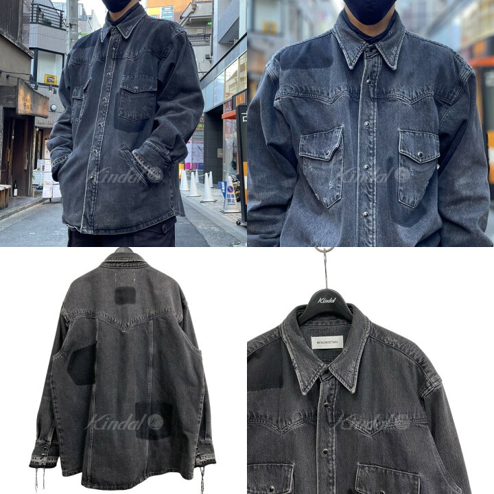 楽天市場】【中古】MIYAGIHIDETAKA 20AW Black denim shirt Jacket再 