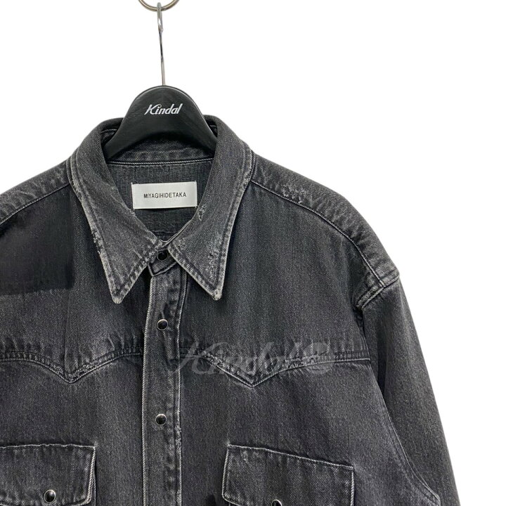 楽天市場】【中古】MIYAGIHIDETAKA 20AW Black denim shirt Jacket再 