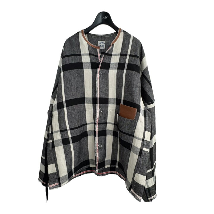 楽天市場】【中古】SUNSEAノーカラー チェックリネンジャケット 