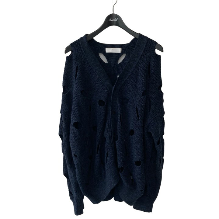 楽天市場】【中古】TOGA VIRILIS SLIT KNIT CARDIGAN ネイビー サイズ 