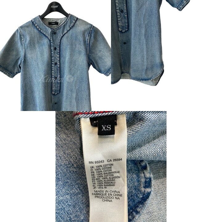 楽天市場】【中古】DIESEL ベースボールデニムシャツ インディゴ 
