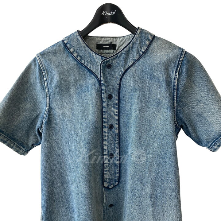 楽天市場】【中古】DIESEL ベースボールデニムシャツ インディゴ 