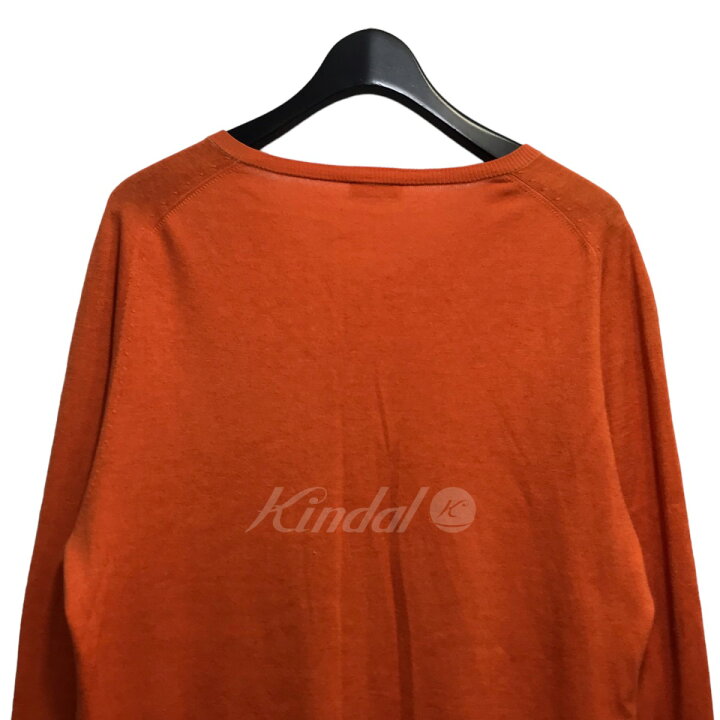 楽天市場】【中古】JIL SANDERシルクカシミヤVネックニット オレンジ  