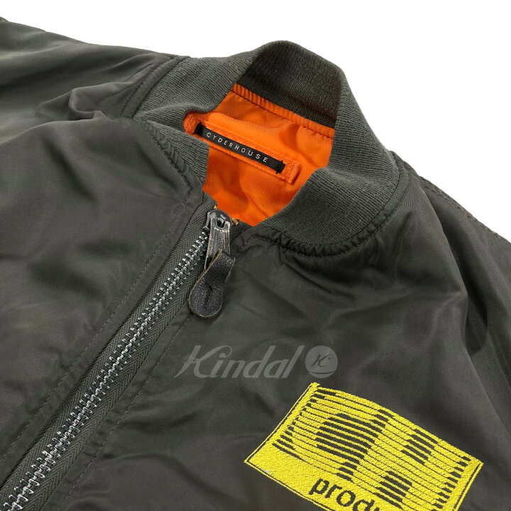 楽天市場】【中古】CYDERHOUSEリメイクMA-1ジャケット オリーブ サイズ 