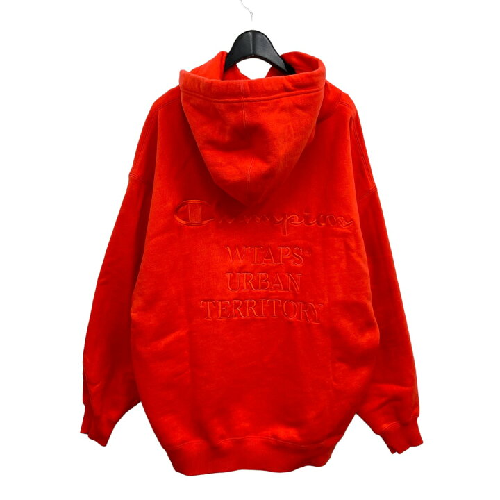 楽天市場】【中古】WTAPS × Champion プルオーバーパーカー オレンジ 